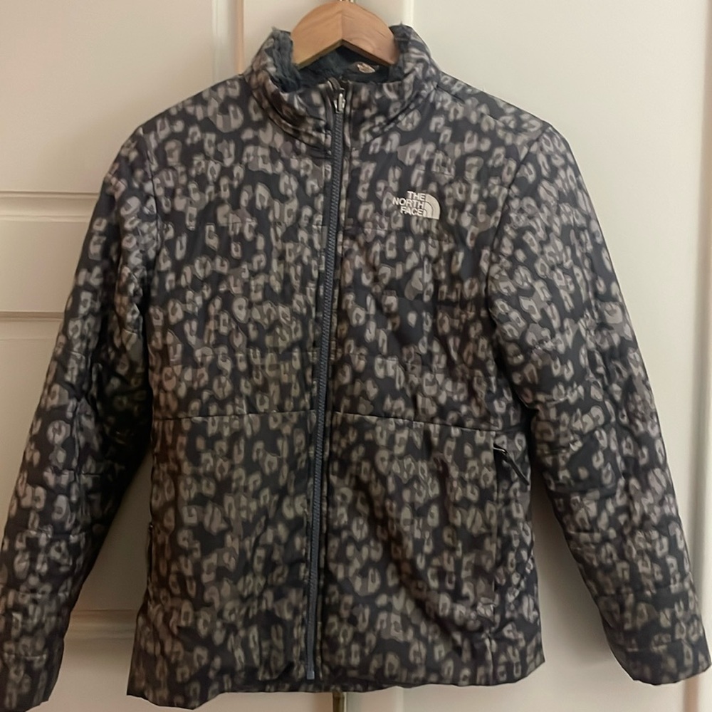 The North Face Kids Jacket - Black and Gray Pattern